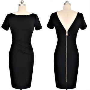 Chic black sheath dress